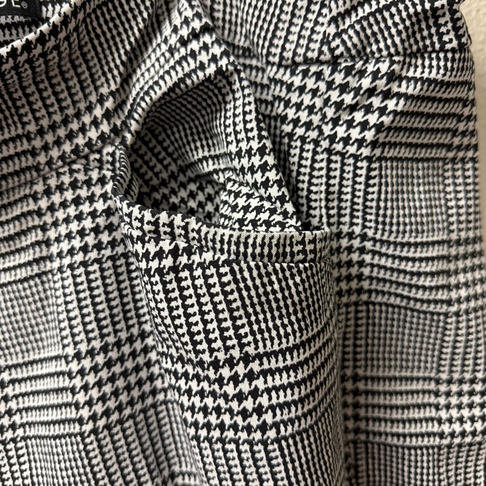 George Plus 22W-24W Plaid Houndstooth Slim Fit Dress Pants Work Office Casual - Picture 4 of 6